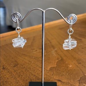 Rock Crystal Earrings (Small) Hand Crafted